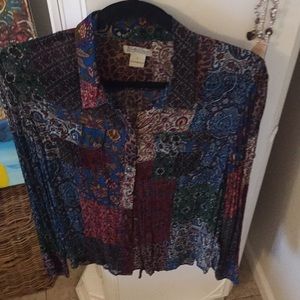 Lucky brand collared blouse.